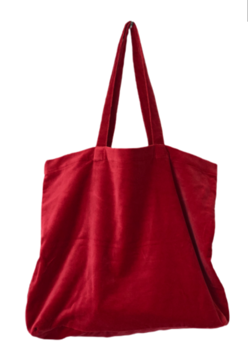 Large Velvet Tote Bag main image 1