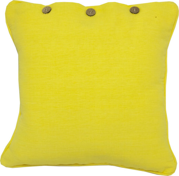 Resort Premium Solid Sunshine Yellow Cushion Cover