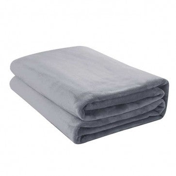 Super Soft Micro Fleece Blankets - Silver