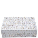 5 Star Mother of Pearl Inlay Box Floral White