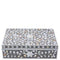 5 Star Mother of Pearl Inlay Box Floral Taupe
