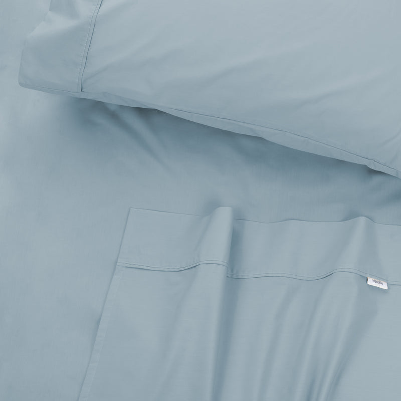 Cotton Sheet Set Faded Denim