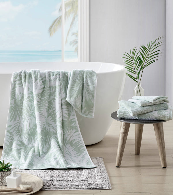 Palm Towel 6pc Set in Cococonut Whirlpool