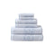 Forever Eyelet Towel 6pc Set in Snow Blue Cashmere