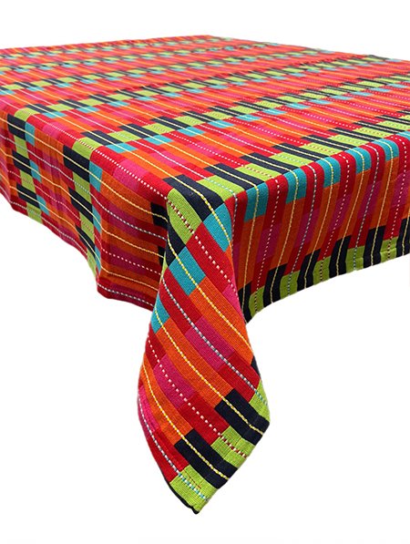 Mexican Multi Stripe Tablecloth