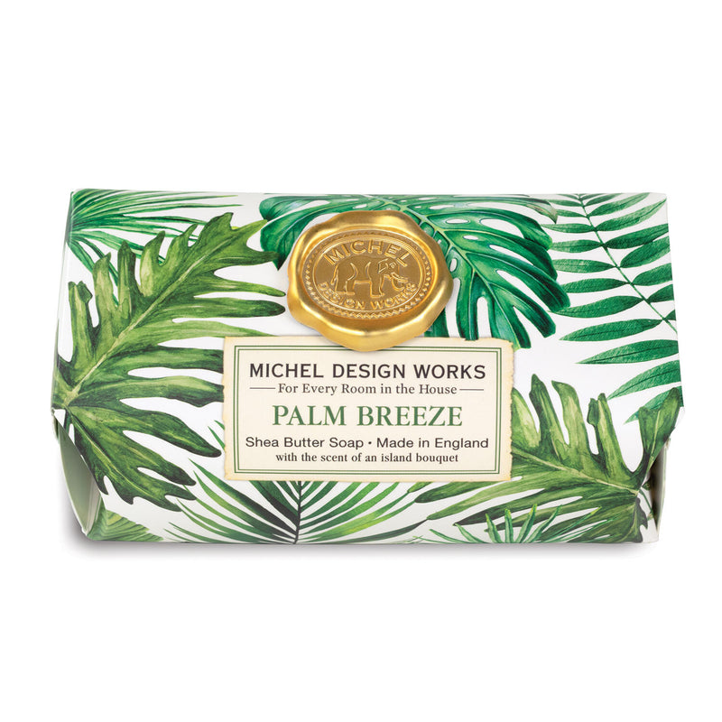 Large Soap Bar Palm Breeze Michel Design Works