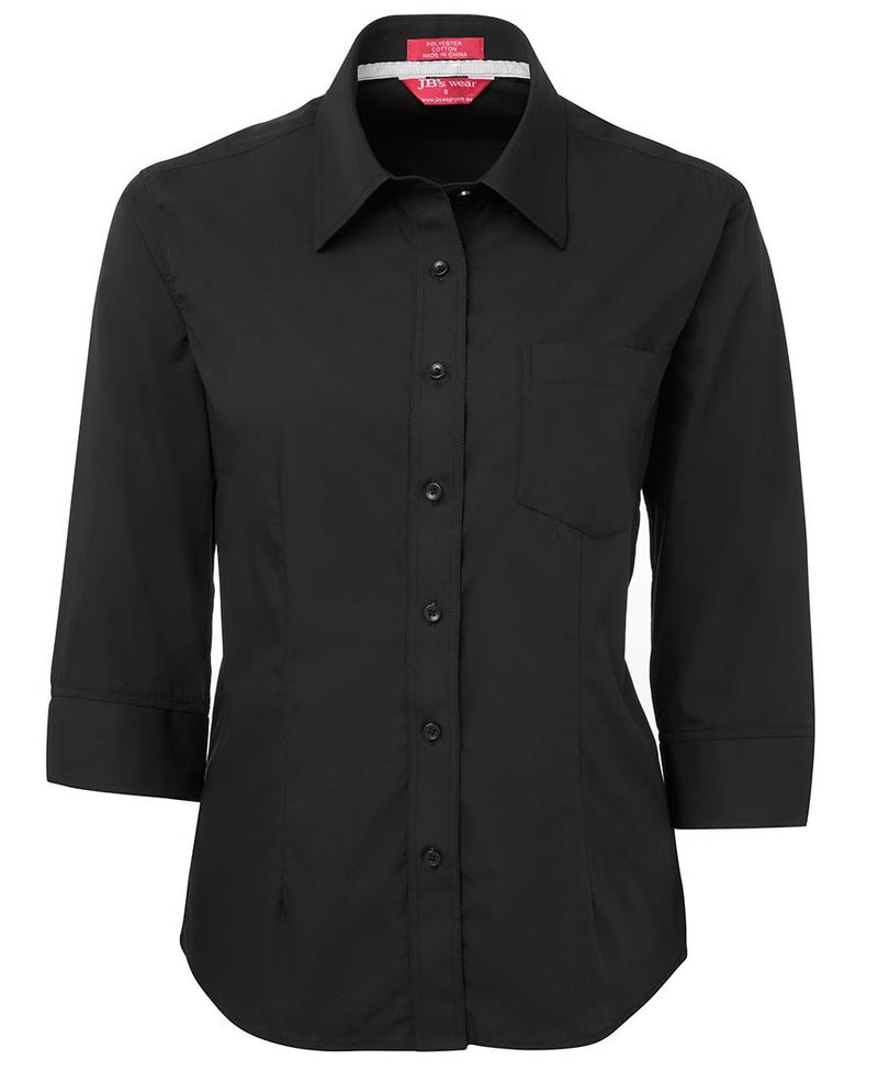 Ladies Hospitality Contrast Placket 3/4 Shirt