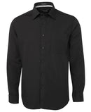 Hospitality Contrast Placket Shirt Long Sleeve