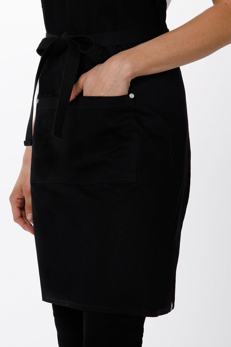 Byron Cross Back Black Apron