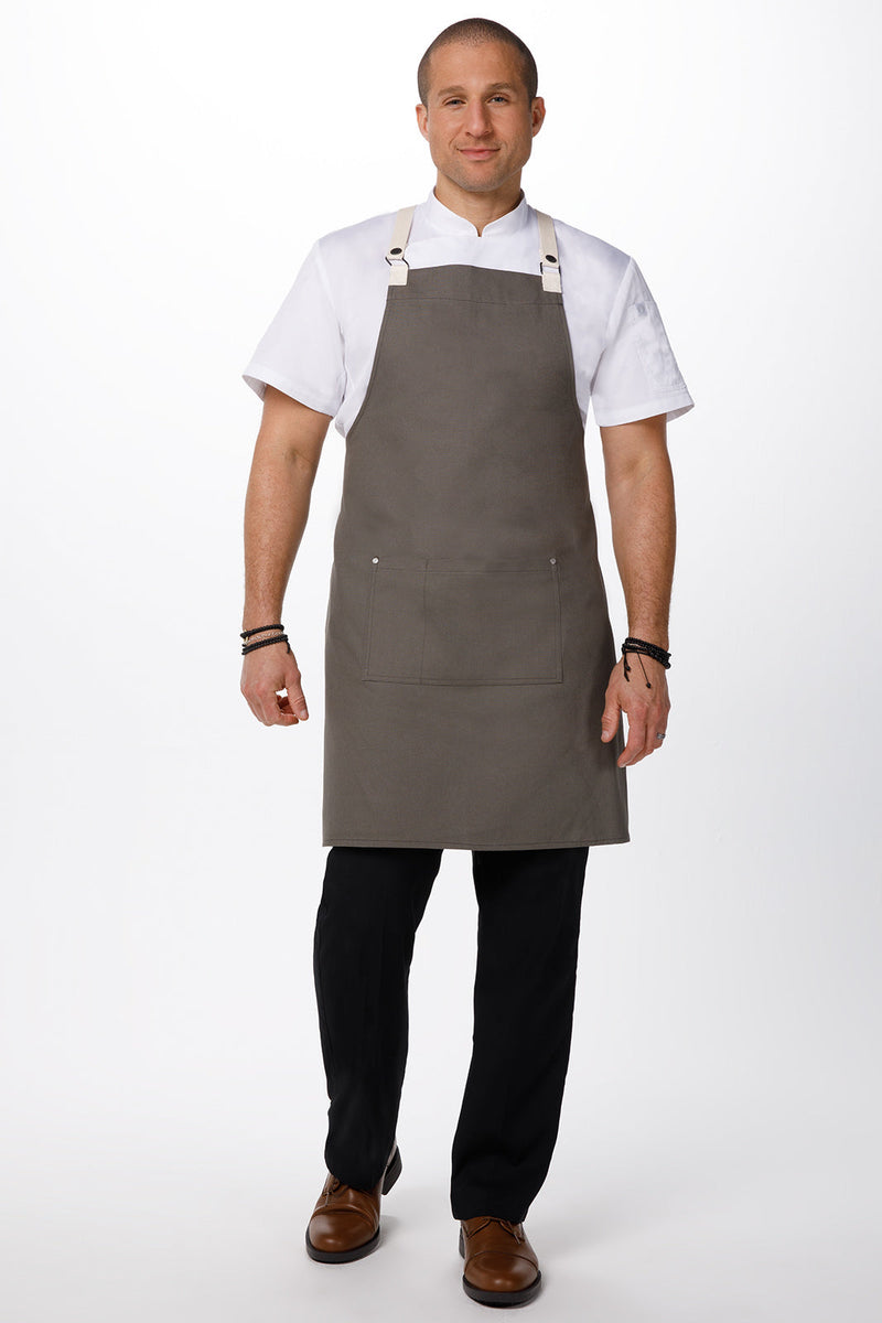 Byron Cross Back Khaki Apron