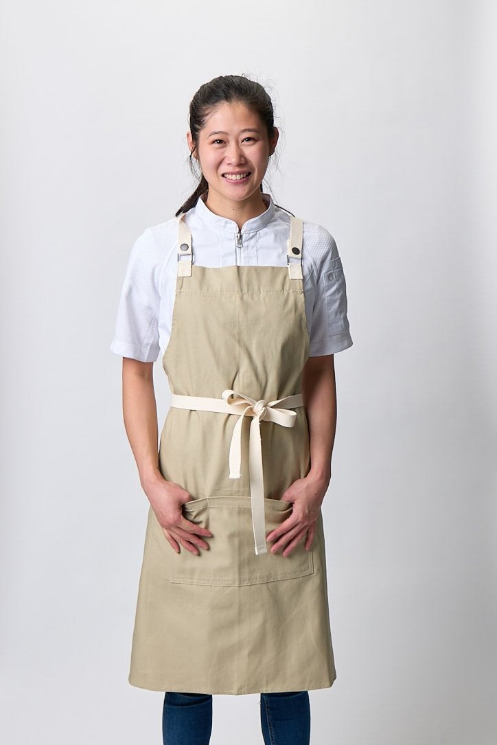 Byron Cross Back Natural Apron
