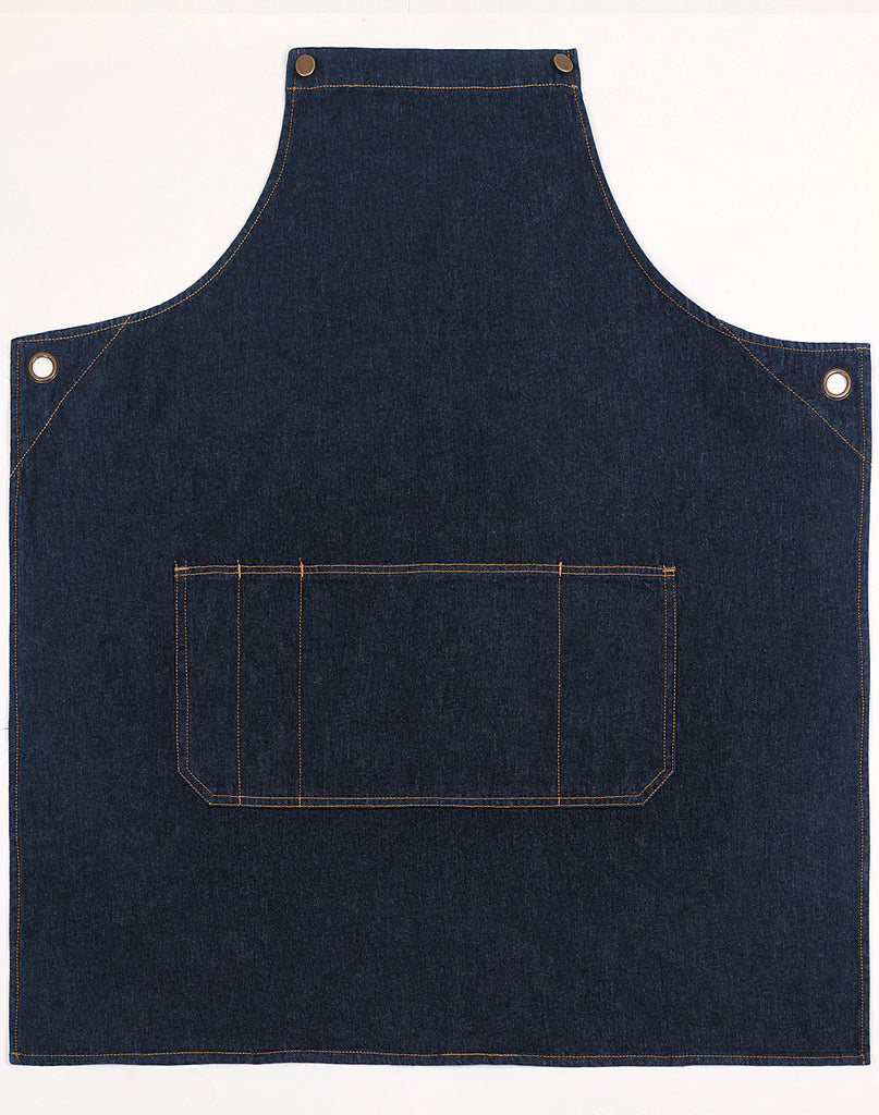 East Denim Cross Back Bib Apron