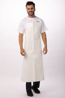 Premium PVC Long Bib Apron White