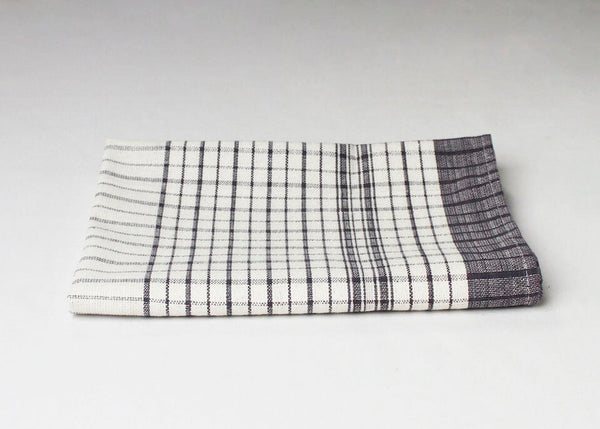 Tea Towel Black Check