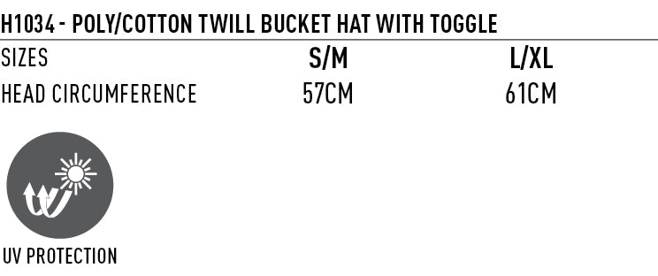 Bucket Hat With Toggle