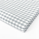 Gingham Check Grey Tablecloth