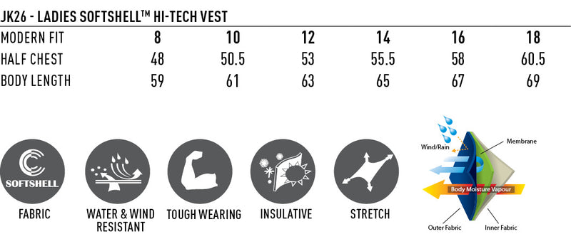 Ladies' Softshell Hi-Tech Vest