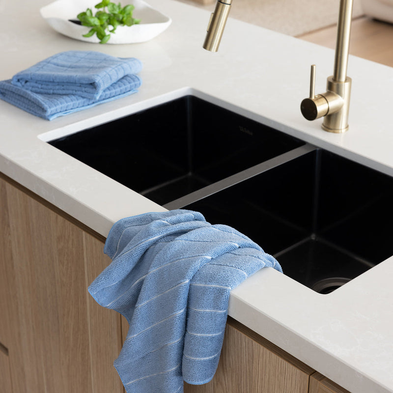 Microfibre Tea-Towel Set - Blue