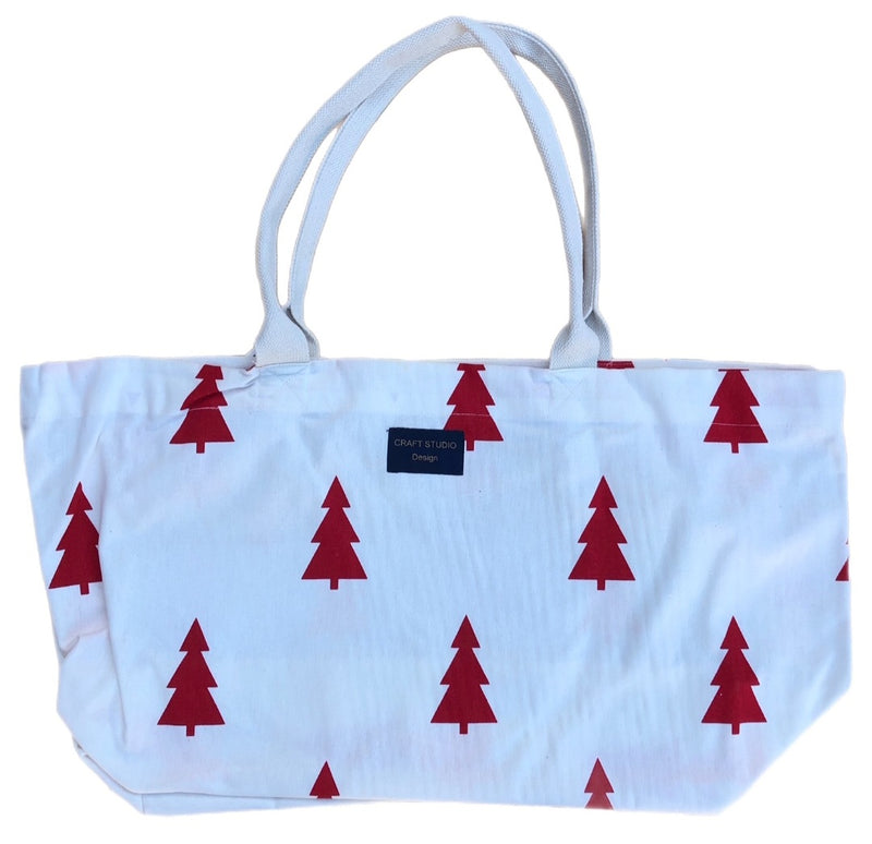 Christmas Large Tote Bag White