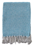 Diamond Throw Turquoise