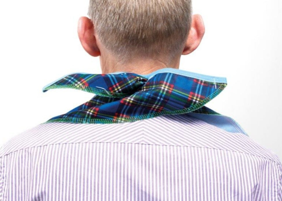 Adult Bib Clothing Protector Waterproof Checkerboard