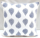 Ornamental Blue Cushion Cover
