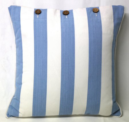 Bay Stripe Blue Cushion Cover