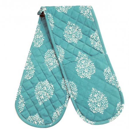 Hamptons Avalon Double Oven Mitt Turquoise