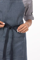 Portland Chefs Bib Apron Indigo Blue