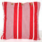 Red White Stripe Cushion Cover