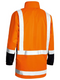 Orange Taped Rain Shell Jacket For Men