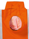 Orange Taped Rain Shell Jacket For Men