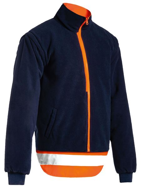 Orange Taped 5 in 1 Rain Jacket For Men