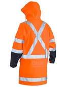 Orange X Taped PU Rain Coat For Men