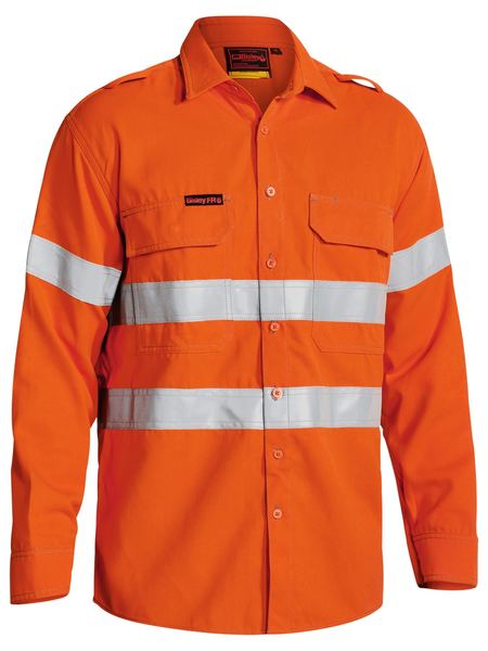 Tencate Tecasafe®Plus Orange Taped Hi Vis Shirt For Men