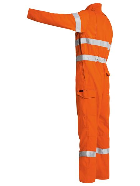 Mens Tencate Tecasafe® Plus Orange Taped FR Engineered Coverall