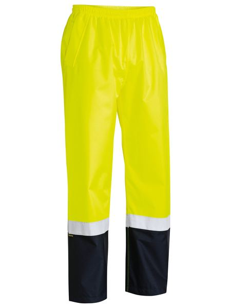 Taped Hi Vis Rain Shell Pants For Men