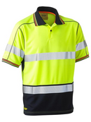 Mens Taped Hi Vis Polyester Mesh Polo