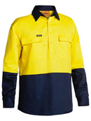 Hi Vis Closed Front Drill Shirt For Men