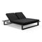 Arcadia Double Aluminium Sun Lounge In Charcoal