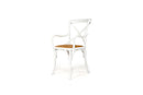 Provincial Cross back Armchair – White

 