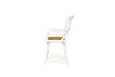 Provincial Cross back Armchair – White

 