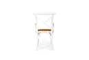 Provincial Cross back Armchair – White

 