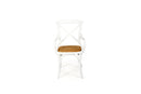 Provincial Cross back Armchair – White

 