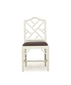Chippendale French Grey Dining Chair – with charcoal fabric
