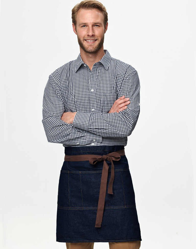 East Denim Half Apron Navy