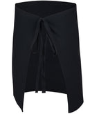 Short Waist Apron Black Classic Style