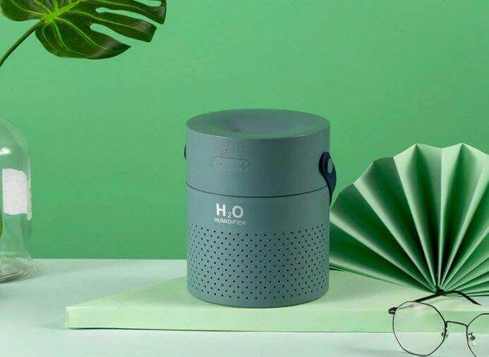 H2O Air Humidifier Green 1.1L Rechargeable