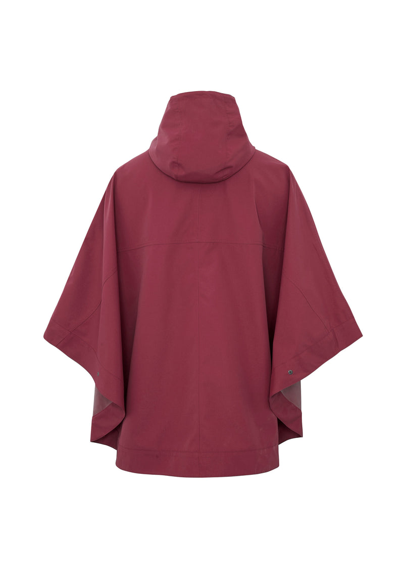 Womens Cape Dark Red