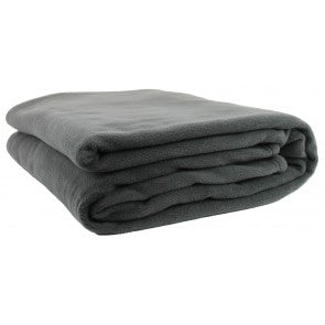 Deluxe Polar Fleece Blankets - Charcoal